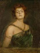 Franz von Lenbach Portrait einer Dame USA oil painting artist